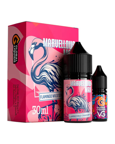 Набор для самозамеса Marvellous Max 30 мл Flamingo Wild Strawberry (спелая земляника)
