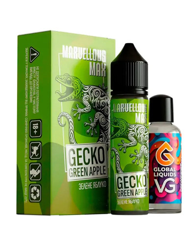 Набор для самозамеса Marvellous Max 30 мл Gecko Green Apple (зеленое яблоко)