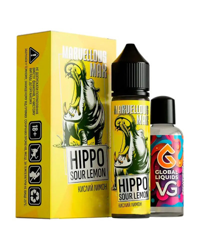 Набор для самозамеса Marvellous Max 30 мл Hippo Sour Lemon (кислый лимон)