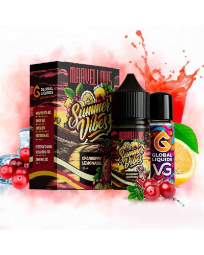 Набор для самозамеса Marvellous Summer Vibes 30 мл Cranberry Lemonade (лимонад с клюквой)