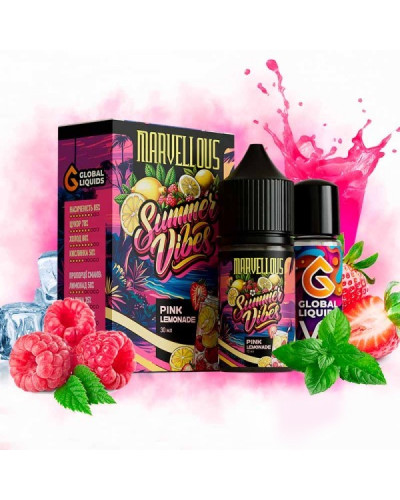 Набір для самозамісу Marvellous Summer Vibes 30 мл Pink Lemonade (лимонад із полуницею та малиною)