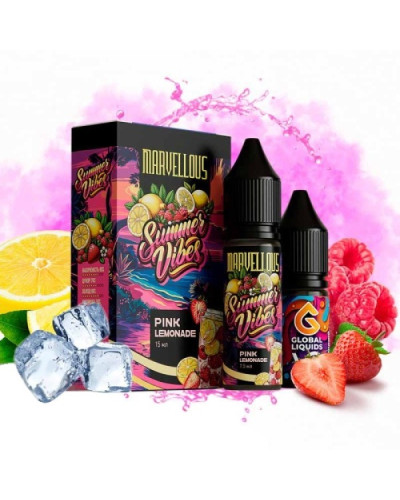 Набор для самозамеса Marvellous Summer Vibes 15 мл Pink Lemonade (лимонад с клубникой и малиною)