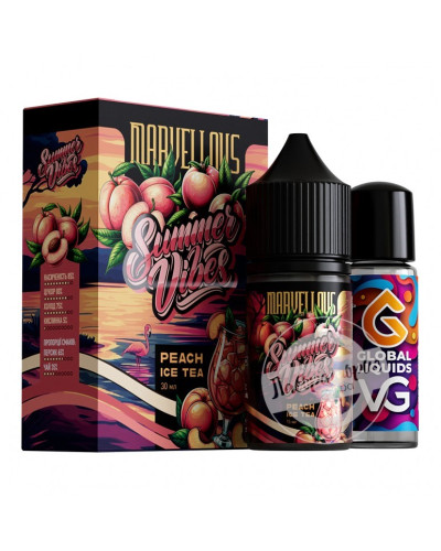 НАБІР ДЛЯ САМОЗАМІСУ MARVELOUS 30 МЛ 50 МГ Peach Ice Tea (холодний персиковий чай)