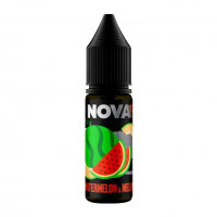 РІДИНА NOVA SALT 15 МЛ НА 50 МГ "WATERMELON MELON" ЗІ СМАКОМ КАВУНА ТА ДИНІ