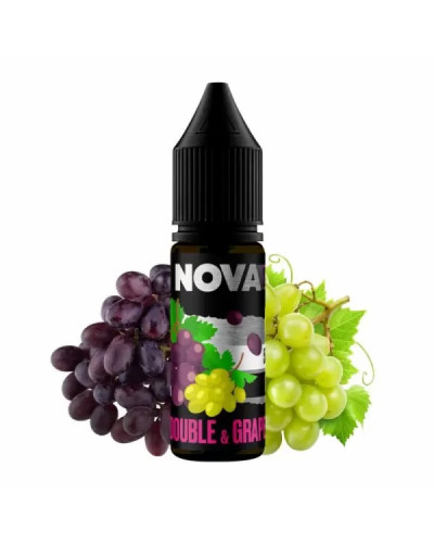 ЖИДКОСТЬ NOVA SALT 15 МЛ 50 МГ "DOUBLE GRAPE" СО ВКУСОМ ДВОЙНОГО ВИНОГРАДА