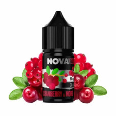  РІДИНА NOVA SALT 30 МЛ НА 50 МГ "CRANBERRY MORS" ЗІ СМАКОМ ЖУРАВЛИНОГО МОРСА