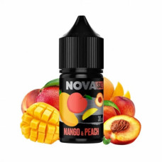  РІДИНА NOVA SALT 30 МЛ НА 50 МГ "MANGO PEACH" ЗІ СМАКОМ МАНГО ТА ПЕРСИКА
