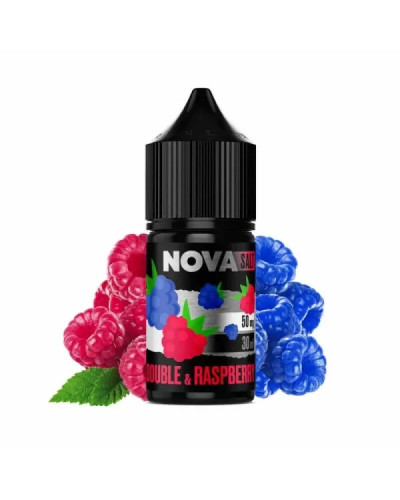 ЖИДКОСТЬ NOVA SALT 30 МЛ 50 МГ "DOUBLE RASPBERRY" СО ВКУСОМ ДВОЙНОЙ МАЛИНЫ
