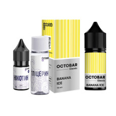 Набор для самозамеса Octobar Classic 30 мл Banana Ice (Банан Лeд)