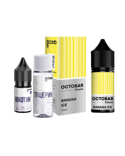 Набор для самозамеса Octobar Classic 30 мл Banana Ice (Банан Лeд)