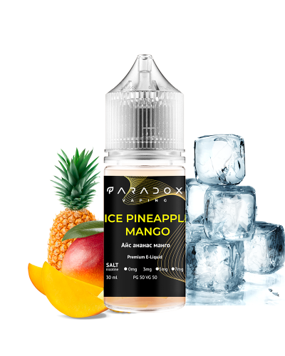 Рідина для под систем PARADOX Vaping 30 мл 30 мг зі смаком Ice Pineapple Mango (лід ананас манго)
