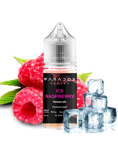 Рідина для под систем PARADOX Vaping 30 мл 30 мг зі смаком Ice Raspberry (Айс Малина)