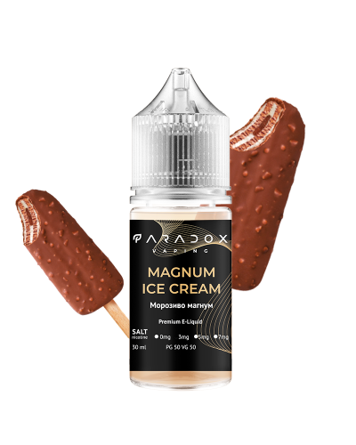 Рідина для под систем PARADOX Vaping 30 мл 30 мг зі смаком Magnum Ice Cream (морозиво магнум)