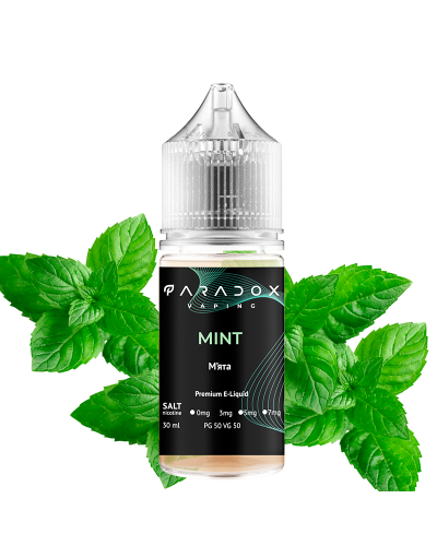 Рідина для под систем PARADOX Vaping 30 мл 30 мг зі смаком Mint (М'ята)