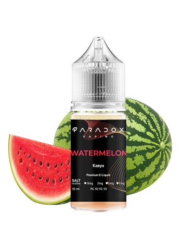 Рідина для под систем PARADOX Vaping 30 мл 30 мг зі смаком Watermelon (Кавун)