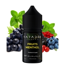 Жидкость для под систем PARADOX Vaping 30 мл 50 мг со вкусом Fruits Menthol (фруктовый ментол)