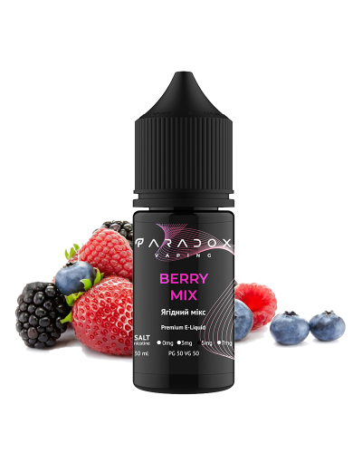 Рідина для под систем PARADOX Vaping 30 мл 50 мг зі смаком Berry Mix (Мікс Ягід)