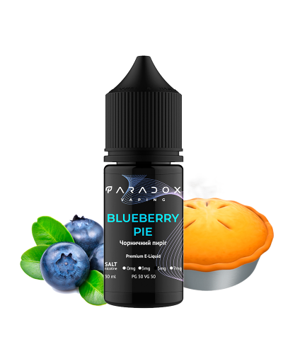 Рідина для под систем PARADOX Vaping 30 мл 50 мг зі смаком Blueberry Pie (Чорничний Пиріг)