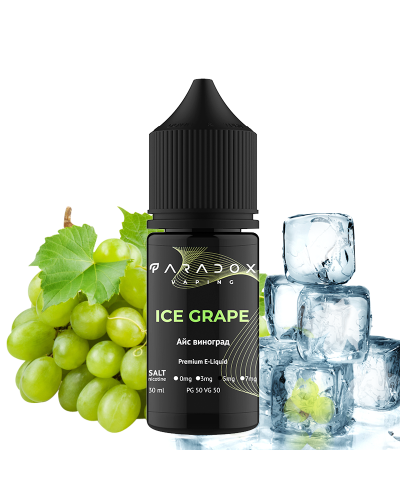 Жидкость для под систем PARADOX Vaping 30 мл 50 мг со вкусом Ice Grape (Айс Виноград)