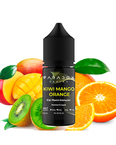 Рідина для под систем PARADOX Vaping 30 мл 50 мг зі смаком Kiwi Mango Orange (Ківі Манго Апельсин)