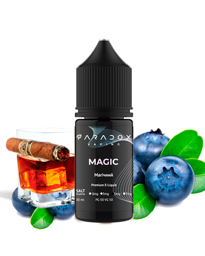 Жидкость для под систем PARADOX Vaping 30 мл 50 мг со вкусом Magic (Черника Ром и Сигара)