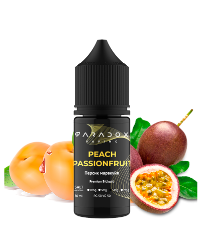 Жидкость для под систем PARADOX Vaping 30 мл 50 мг со вкусом Peach Passionfruit (персик маракуйя)