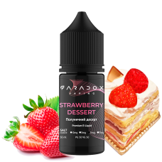 Жидкость для под систем PARADOX Vaping 30 мл 50 мг со вкусом Strawberry Dessert (клубника десерт)
