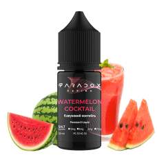 Жидкость для под систем PARADOX Vaping 30 мл 50 мг со вкусом Watermelon Cocktail (арбуз коктейль)