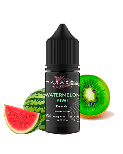 Жидкость для под систем PARADOX Vaping 30 мл 50 мг со вкусом Watermelon Kiwi (арбуз киви)