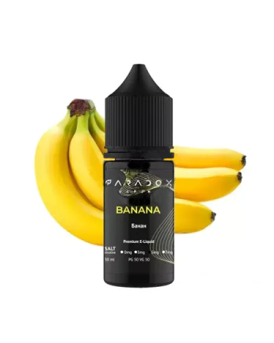 Жидкость для под систем PARADOX Vaping 30 мл 50 мг со вкусом Banana (Банан)