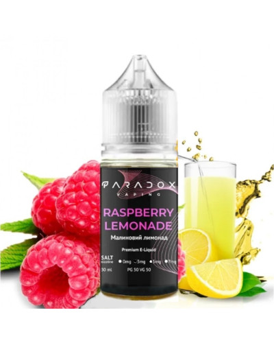 Жидкость для под системPARADOX Vaping 30 мл 30 мг со вкусом Raspberry Lemonade (Малина Лимонад)