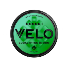 Снюс VELO Eucalyptus Storm Ultra (Евкалипт) 20шт (ник 20 мг)