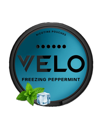 Снюс VELO Freezing Peppermint Max (Холодная мята) 20шт (ник 24 мг)