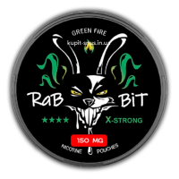 Снюс RABBIT  Green Fire  150 mg (Халапеньйо)
