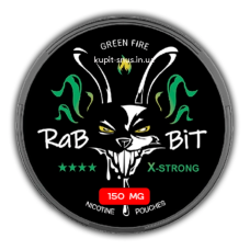Снюс RABBIT  Green Fire  150 mg (Халапеньйо)
