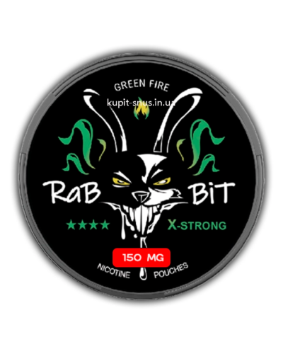 Снюс RABBIT Green Fire 150 mg (Халапеньо)
