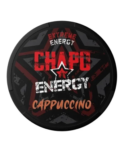 Кофеиновый снюс CHAPO WHITE 150мг Cappuccino (капучино) 20шт