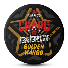 Кофеиновый снюс CHAPO WHITE 150мг Golden Mango (манго) 20шт