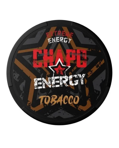 Кофеиновый снюс CHAPO WHITE 150мг Tobacco (табак) 20шт