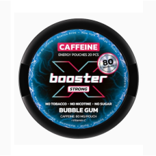 Кофеиновый снюс X BOOSTER 80мг Bubble Gum (жвачка) 20шт