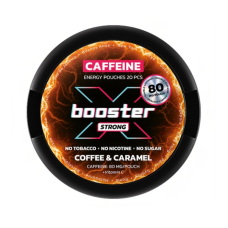 Кофеиновый снюс X BOOSTER 80мг Coffee & Caramel (кофе карамель) 20шт