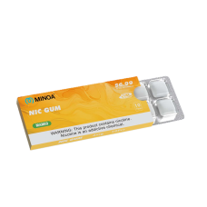 Никотиновые жвачки в пластинках Minoa Mango Манго 10шт (ник 2 мг)