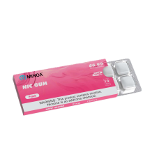 Никотиновые жвачки в пластинках Minoa Peach Персик 10шт (ник 2 мг)