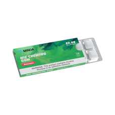 Никотиновые жвачки в пластинках Minoa Арбуз 10шт (ник 2 мг)