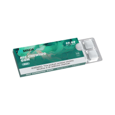 Никотиновые жвачки в пластинках Minoa Fresh Mint свежая мята 10шт (ник 3 мг)