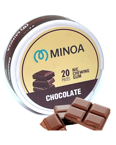 Никотиновые жвачки Minoa Chocolate (Шоколад) 20шт (ник 6 мг)