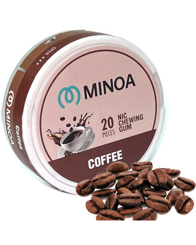 Никотиновые жвачки Minoa Coffee (Кофе) 20шт (ник 6 мг)