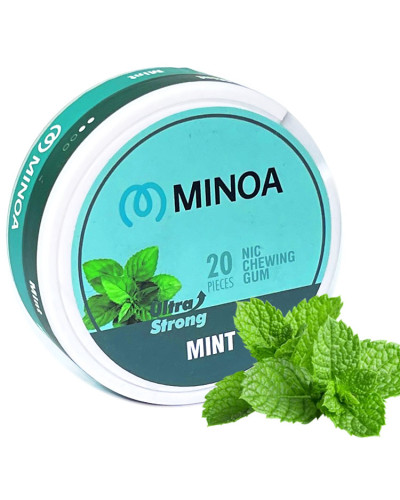 Никотиновые жвачки Minoa Mint (Мята) 20шт (ник 6 мг)