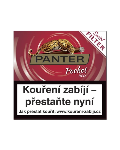 Сигарилы Panter Pocket Red Swirl Filter 20 шт