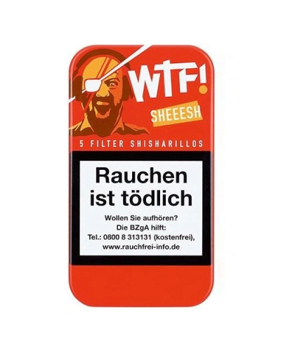 Сигарили WTF! SHISHARILLO SHEEESH зі смаком ванілі (5шт)